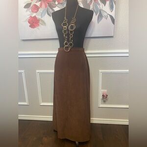 Classic Brown Maxi Skirt